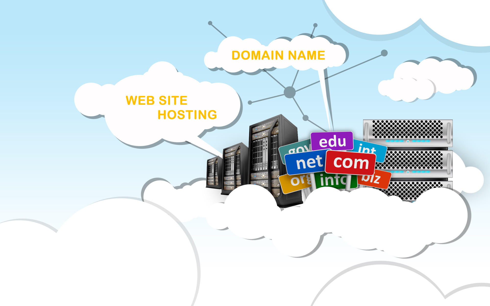 domain hosting meaning in english