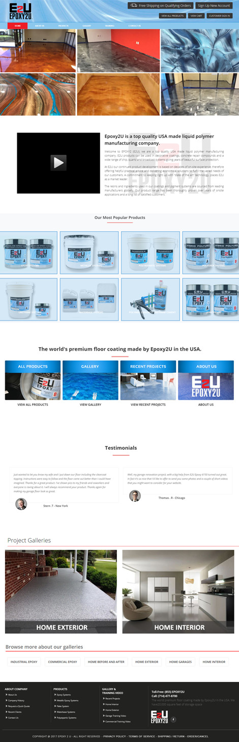  Epoxy2U Custom Website Design 